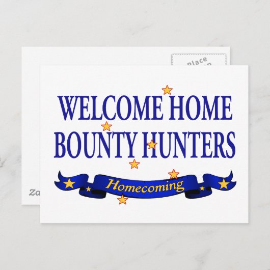 Welcome Zuhause Bounty Junters Postkarte (Vorne/Hinten)