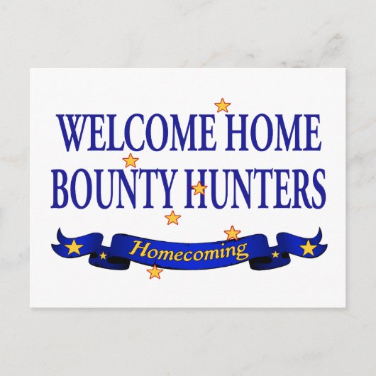 Welcome Zuhause Bounty Junters Postkarte (Vorderseite)