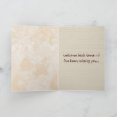 Welcome Zuhause cat Karte (Innenseite)