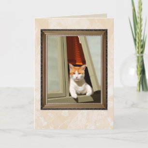 Welcome Zuhause cat Karte