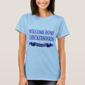 Welcome Zuhause-Checkboards T-Shirt (Vorderseite)