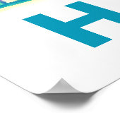 Welcome Zuhause Colorful Houses Print Poster (Ecke)