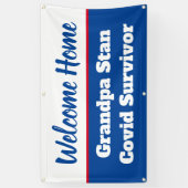 Welcome Zuhause Covid Survivor Name Template Banner (Vertikal)