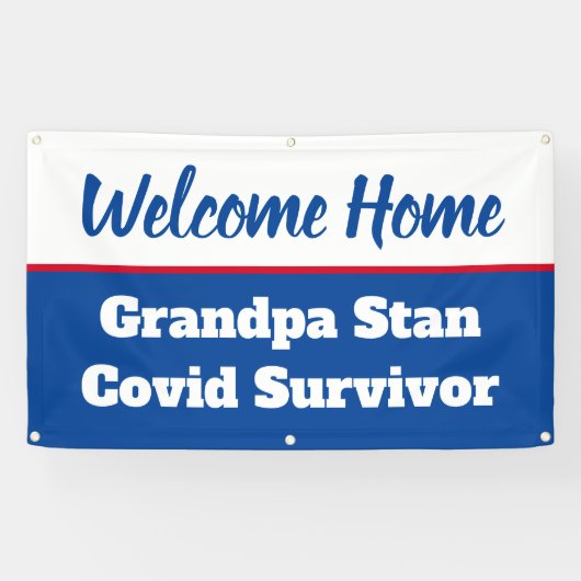 Welcome Zuhause Covid Survivor Name Template Banner (Horizontal)