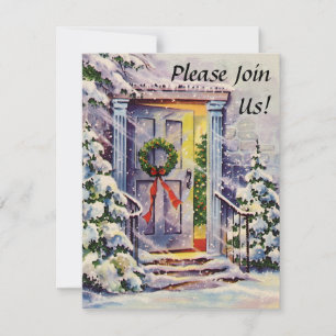 Welcome Zuhause Custom Christmas Einladungen