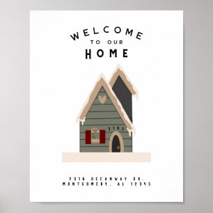 Welcome Zuhause Custom Contemporary House Poster