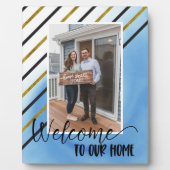 Welcome Zuhause Custom Foto Plaque Fotoplatte (Vorderseite)