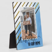 Welcome Zuhause Custom Foto Plaque Fotoplatte (Seite)
