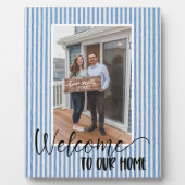 Welcome Zuhause Custom Foto Plaque Fotoplatte (Vorderseite)