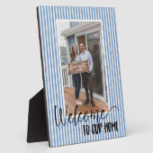 Welcome Zuhause Custom Foto Plaque Fotoplatte (Seite)