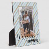 Welcome Zuhause Custom Foto Plaque Fotoplatte (Seite)