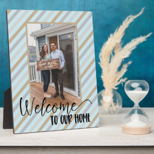 Welcome Zuhause Custom Foto Plaque Fotoplatte
