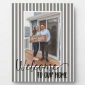 Welcome Zuhause Custom Foto Plaque Fotoplatte (Vorderseite)