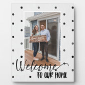 Welcome Zuhause Custom Foto Plaque Fotoplatte (Vorderseite)