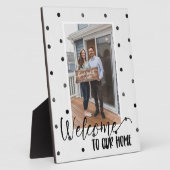 Welcome Zuhause Custom Foto Plaque Fotoplatte (Seite)