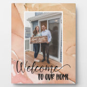 Welcome Zuhause Custom Foto Plaque Fotoplatte (Vorderseite)