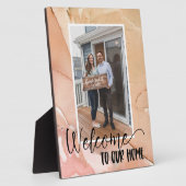 Welcome Zuhause Custom Foto Plaque Fotoplatte (Seite)