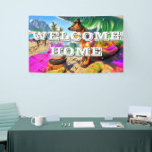 Welcome Zuhause custom German Shepherd Dog Banner (Messeveranstaltung)