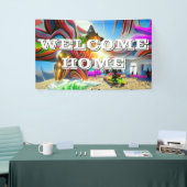Welcome Zuhause Custom German Shepherd Dog Banner (Messeveranstaltung)