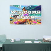 Welcome Zuhause custom German Shepherd Dog Banner (Messeveranstaltung)