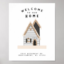 Welcome Zuhause Custom House Poster