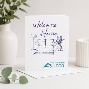 Welcome Zuhause Custom Real Anwesen Card Karte