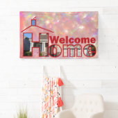 Welcome Zuhause Custom Vinyl Banner 3' x 5 (Insitu)