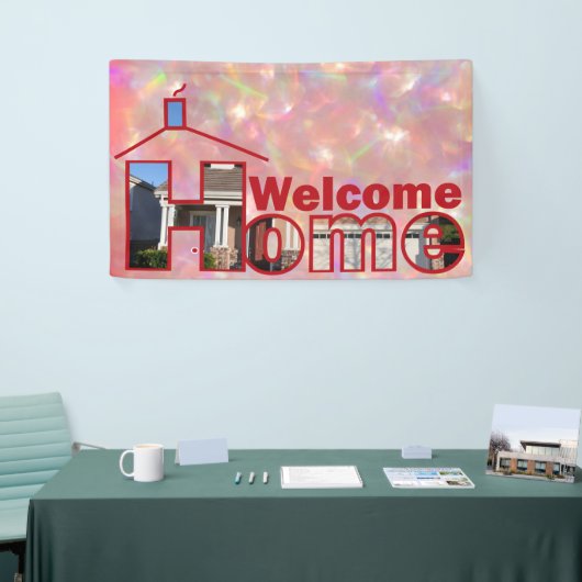Welcome Zuhause Custom Vinyl Banner 3' x 5 (Messeveranstaltung)