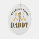 Welcome Zuhause Daddy Keramikornament (Rechts)