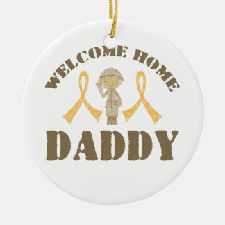 Welcome Zuhause Daddy Keramikornament
