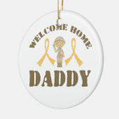 Welcome Zuhause Daddy Keramikornament (Links)