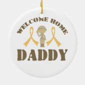 Welcome Zuhause Daddy Keramikornament (Hinten)