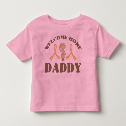 Welcome Zuhause Daddy Kleinkind T-shirt (Vorderseite)