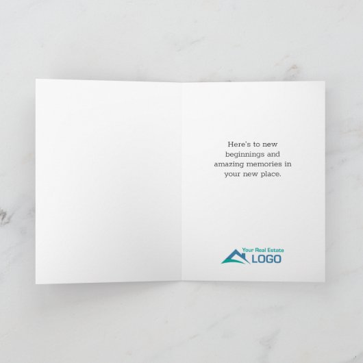 Welcome Zuhause Door Custom Real Anwesen Karte (Innenseite)