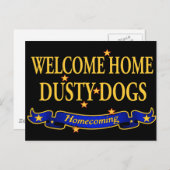 Welcome Zuhause Dusty Hunde Postkarte (Vorne/Hinten)