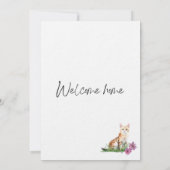 Welcome Zuhause Einladung (Rückseite)