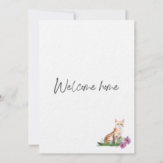 Welcome Zuhause Einladung (Rückseite)