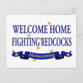 Welcome Zuhause Fighting Redcocks Postkarte (Vorderseite)