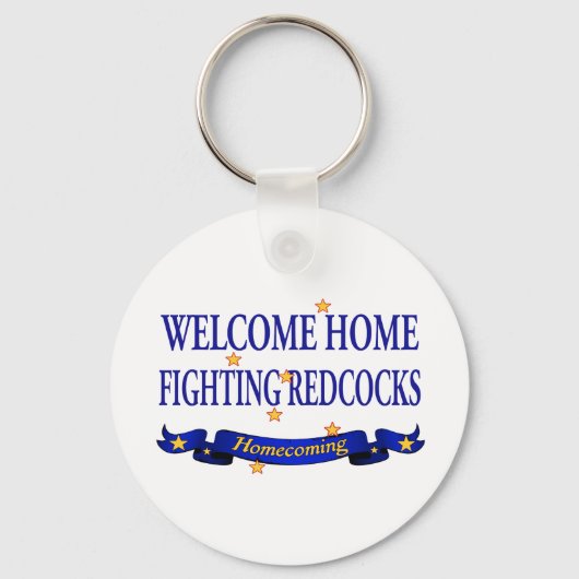 Welcome Zuhause Fighting Redcocks Schlüsselanhänger (Vorderseite)