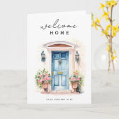 Welcome Zuhause Front Door Real Anwesen New Homeow Karte (Gelbe Blume)