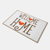 Welcome Zuhause Fußmatte (Schrägansicht)