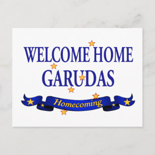 Welcome Zuhause Garudas Postkarte