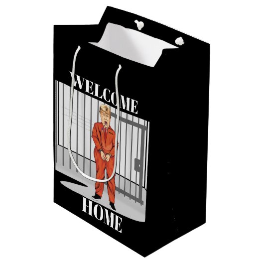 Welcome Zuhause Gift Bag Mittlere Geschenktüte (Vorderseite Schrägansicht)