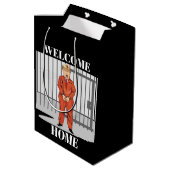 Welcome Zuhause Gift Bag Mittlere Geschenktüte (Rückseite Schrägansicht)