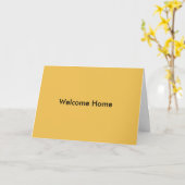 Welcome Zuhause Grußkarte Karte (Gelbe Blume)