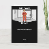 Welcome Zuhause Grußkarte Karte (Rückseite)