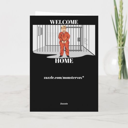 Welcome Zuhause Grußkarte Karte (Rückseite)