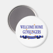 Welcome Zuhause Gunslingers Magnet (Vorderseite/Rückseite)
