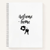 Welcome Zuhause House Key New Zuhause Buyer Notebo Notizblock (Vorderseite)