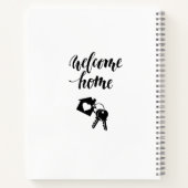 Welcome Zuhause House Key New Zuhause Buyer Notebo Notizblock (Rückseite)